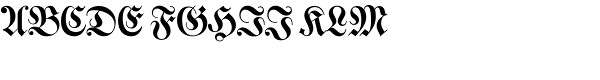 Walbaum Fraktur EF Font UPPERCASE