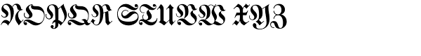 Walbaum Fraktur EF Font UPPERCASE