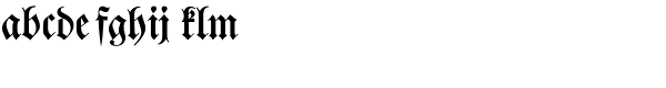 Walbaum Fraktur EF Font LOWERCASE
