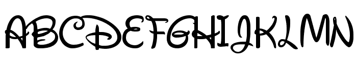 Waltograph Font UPPERCASE