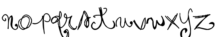 Wanda's Write Font LOWERCASE