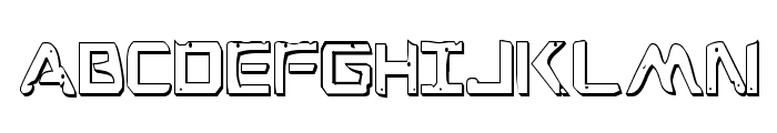 War Eagle 3D Condensed Font LOWERCASE