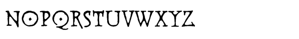 Warhorse BB Decorated Font LOWERCASE