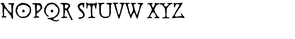 Warhorse Deco BB Font LOWERCASE