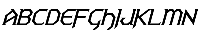 Warlords Italic Font UPPERCASE