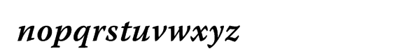 Warnock Pro SemiBold Italic Caption Font LOWERCASE