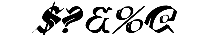 Wars of Asgard Italic Font OTHER CHARS