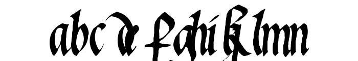 Waters Gothic Font LOWERCASE