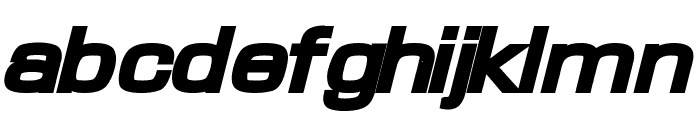 Waukegan LDO Extended Black Oblique Font LOWERCASE
