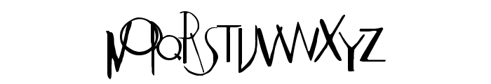 Weimar Regular Font LOWERCASE