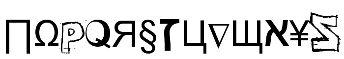 Weird Tucan-Noobs from Saint Seson Font UPPERCASE