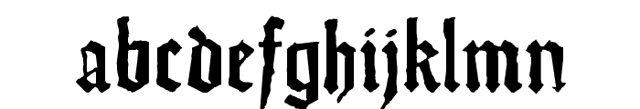 Weiss-Gotisch-Random Font LOWERCASE