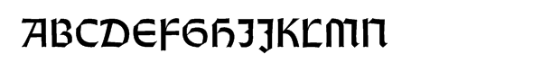 Weiss® Rundgotisch Regular Font UPPERCASE