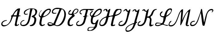 Wenceslas-Oblique Font UPPERCASE