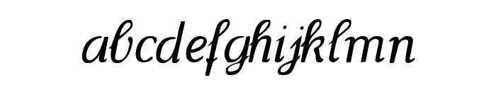 Wenceslas-Oblique Font LOWERCASE