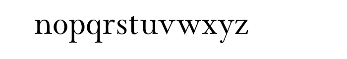 Wessex Roman OT Font LOWERCASE