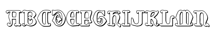 Westdelphia 3D Regular Font UPPERCASE