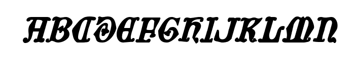 Westdelphia Bold Italic Font UPPERCASE