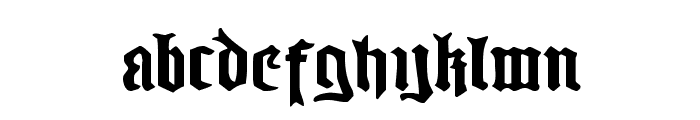 Westdelphia Extra-Expanded Font LOWERCASE