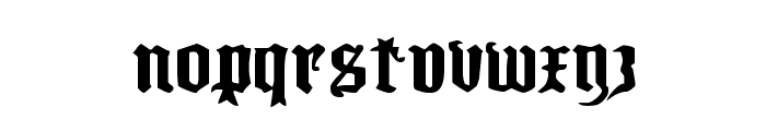 Westdelphia Extra-Expanded Font LOWERCASE