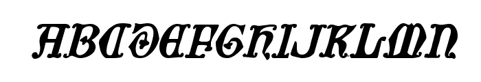 Westdelphia Italic Font UPPERCASE