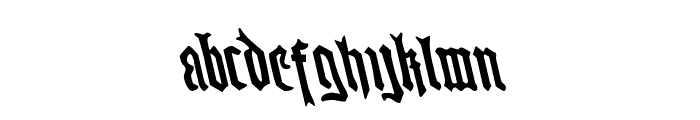 Westdelphia Leftalic Font LOWERCASE