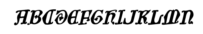Westdelphia Rotalic Font UPPERCASE