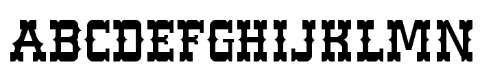 Western Normal Font UPPERCASE