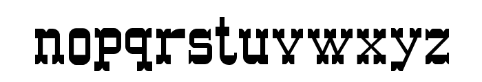 Western Normal Font LOWERCASE