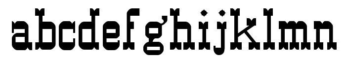 Western Font LOWERCASE