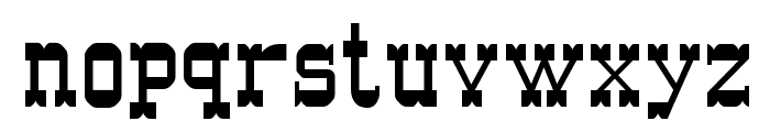 Western Font LOWERCASE