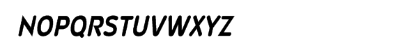 Wevli Condensed Bold Italic Font UPPERCASE