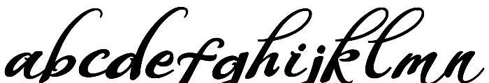 WHISPERS CALLIGRAPHY_DEMO_essential_BOLD Font LOWERCASE