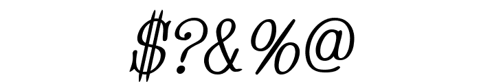 Whackadoo Upper Italic Font OTHER CHARS