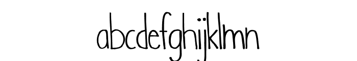 WhenIwas-Regular Font LOWERCASE