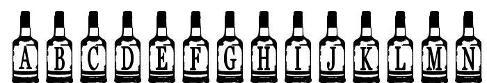 Whiskey Bottle Font LOWERCASE