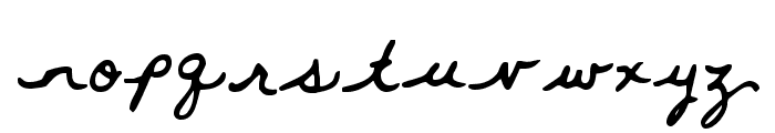 Whitemouse Font LOWERCASE