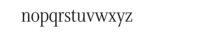 Whitman Display Condensed Light OT Font LOWERCASE