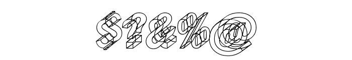 Wireframe Font OTHER CHARS