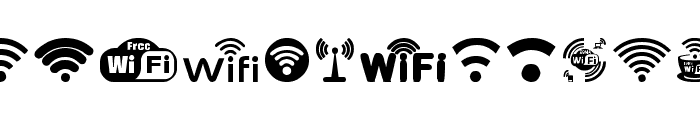 WIFI Font LOWERCASE