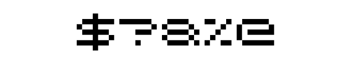 Wide Pixel-7 Font OTHER CHARS