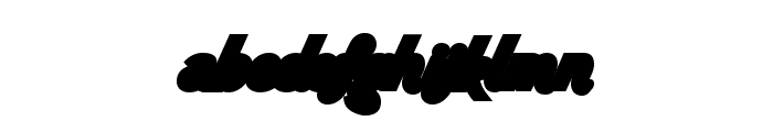 Wild Ride Back Fill Font LOWERCASE