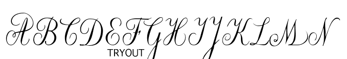 Willegha Tryout Font UPPERCASE