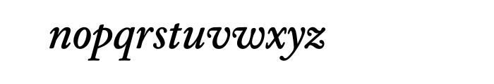 Williams Caslon Text Bold Italic OT Font LOWERCASE