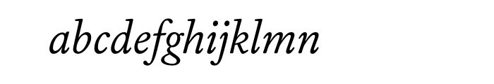 Williams Caslon Text Italic OT Font LOWERCASE