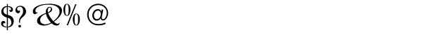 Windsor EF Light Condensed Font OTHER CHARS