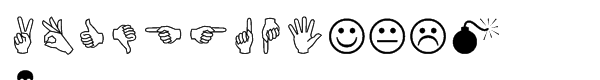 Wingdings Std 1 Font UPPERCASE