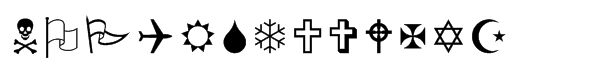 Wingdings Std 1 Font UPPERCASE