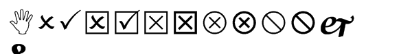 Wingdings Std 2 Font UPPERCASE