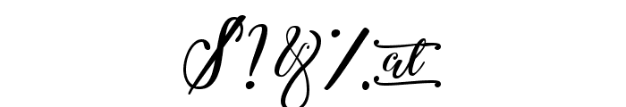 Winter Calligraphy Font OTHER CHARS